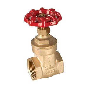 New-Line Gate Valve Brass 3/4 in. FPT 200 PSI w/ Wheel Handle