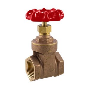 New-Line Gate Valve Brass 1-1/2 in. FPT 200 PSI w/ Wheel Handle