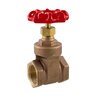 New-Line Gate Valve Brass 1-1/2 in. FPT 200 PSI w/ Wheel Handle