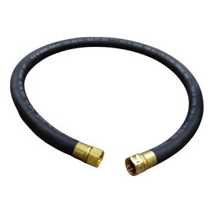 3/4 X 4' RUBBER HOSE C/W BRASS ENDS