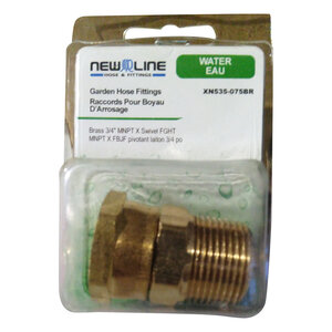 3/4 in. Brass Male NPT x Swivel Female GHT (NEWLINE)