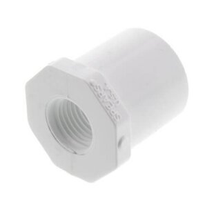 4 in. x 2-1/2 in. Red Bushing Spig x Fipt PVC Fitting