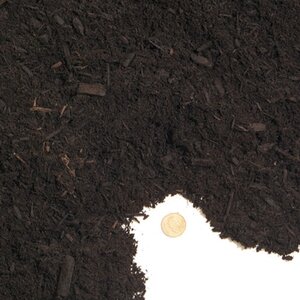 Bark Mulch Composted Black 3/8 in. Bulk (per cu. yd.)