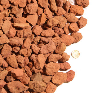 Bulk Red Shale 40 mm (per cu. yd.)