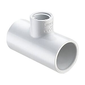 Reducing Tee PVC 1-1/2 in. x 3/4 in. Socket x Fipt