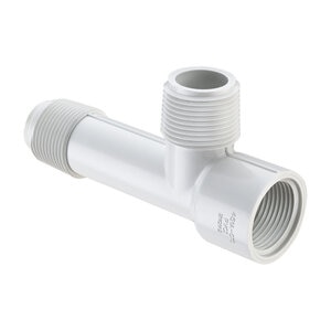 Manifold Tee 76 Series PVC 1 in. Fpt x 1 in. Mpt x 1 in. Mpt