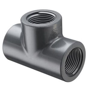 Spears Tee Sch 80 PVC 1-1/4 in. Fpt