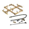Crossfire Burner Brass w/ Flex Line Kit 3/4 in. 180,000 BTU