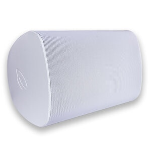 2-way, outdoor speaker, 6.5 in. driver, 1 in. titanium tweeter, bass enhancing radiator, 5 - 120 watts, 8 Os, white