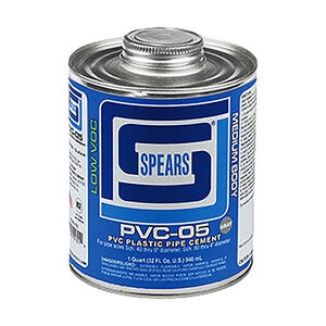 705 1/2 pt. Med Body Gray PVC Cement Bi-Lingual Label