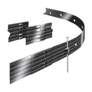 Surefoot Rock Star Back in Black Aluminum Landscape Edging Black 1/8 in. x 4 in. x 8 ft.