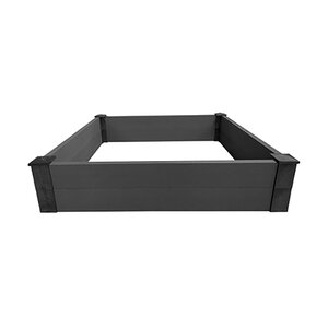 Garden Box Kit Dark Gray 4 ft. x 4 ft.