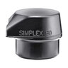 Simplex Paver Mallet Replacement Insert Composite Rubber Black 60 mm
