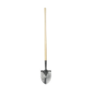 80151 - ROUND POINT SHOVEL, LONG WOOD HANDLE