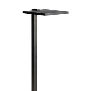 Kichler 12V Integrated LED 8 in. Shallow Shade Path Light, 2700K Warm White, Black Textured Finish
