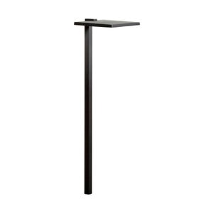 Kichler 12V Integrated LED 6 in. Shallow Shade Path Light, 2700K Warm White, Black Textured Finish 