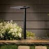 Kichler 12V Integrated LED 8 in. Shallow Shade Path Light, 2700K Warm White, Black Textured Finish