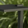 Kichler 12V Integrated LED 6 in. Shallow Shade Path Light, 2700K Warm White, Black Textured Finish 