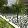 Kichler 12V Integrated LED 6 in. Shallow Shade Path Light, 2700K Warm White, Black Textured Finish 