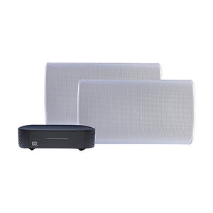 (2) 6.5 2-Way Outdoor Speakers and VSSL A.1x Package, White