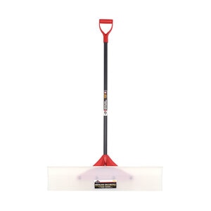 UHMW Snow Pusher 36" Black Fiberglass Handle