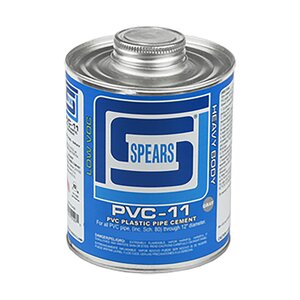 711 1 pt. Heavy Body Gray PVC Cement Bi-Lingual Label