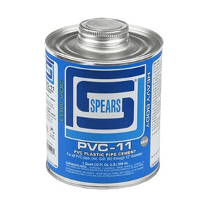 711-QT Heavy Body Gray PVC Cement Bi-Lingual Label