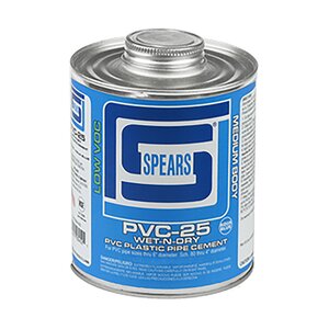 725 gal. Wet R Dry Med Body Aqua Blue PVC Cement Bi-Lingual Label