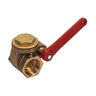 Red-White 1.5 in. Brass Gate Valve