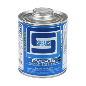 705 1/4 pt. Med Body Clear PVC Cement Bi-Lingual Label