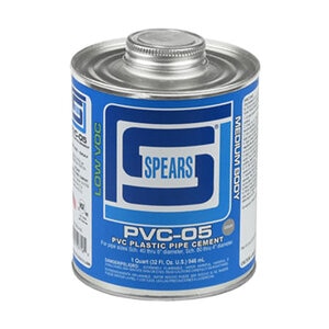 705 1 qt. Med Body Gray PVC Cement Bi-Lingual Label