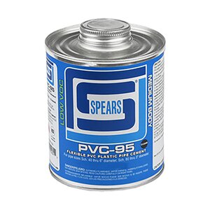 795 1/4 pt. Med Body Fast PVC Cement Bi-Lingual Label