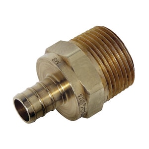 Pex Fitting Adapt 3/4 CF x 3/4 MPT Brass