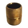 2 X Close Brass Nipple