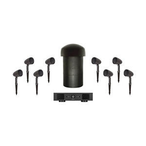 Outdoor Audio Systems Kit - 8 Speakers 1 Subwoofer 8 Stakes