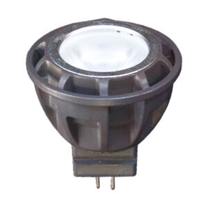 MR11 LED - 2W, 3000K, 15 Degree 8-25VAC, Dimmable, 0.4A Max 