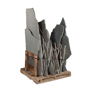 Flagstone Pennsylvania Bluestone Full Color Irregular Stand Up 3/4 - 1 1/4 in.