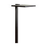 Kichler 12V Integrated LED 8 in. Shallow Shade Path Light, 3000K Pure White, Black Textured Finish