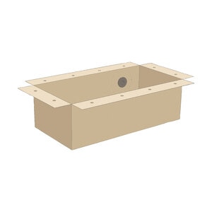 AWG 4' X 2' FLEX HARDSCAPE BASIN - TAN
