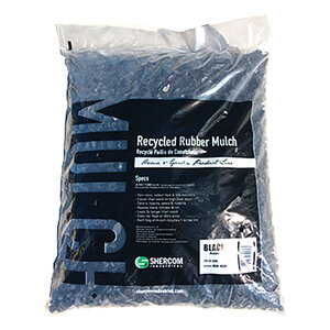 Shredded Rubber Mulch Black 37 ltr. Bag