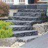 Tread Kota Black Limestone Rockface 4 Sides 2 in. x 14 in. x 72 in.