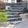 Tread Kota Black Limestone Rockface 4 Sides 2 in. x 12 in. x 60 in.