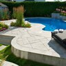 Tread Dove Grey Sandstone Rockface 4 Sides 2 in. x 16 in. x 60 in.