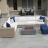 Tread Dove Grey Sandstone Rockface 4 Sides 2 in. x 16 in. x 60 in.