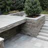 Tread Dove Grey Sandstone Rockface 4 Sides 2 in. x 14 in. x 72 in.