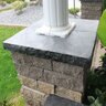 Cap Kota Black Limestone Rockface 4 Sides 3 in. x 20 in. x 20 in.