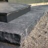 Cap Kota Black Limestone Rockface 4 Sides 3 in. x 20 in. x 20 in.