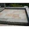 Slab Bronte Sandstone Rockface 4 Sides 2 in. x 48 in. x 96 in.