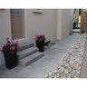 Cap Slate Grey Sandstone Rockface 4 Sides 3 in. x 24 in. x 24 in.