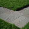 Cap Slate Grey Sandstone Rockface 4 Sides 3 in. x 20 in. x 20 in.